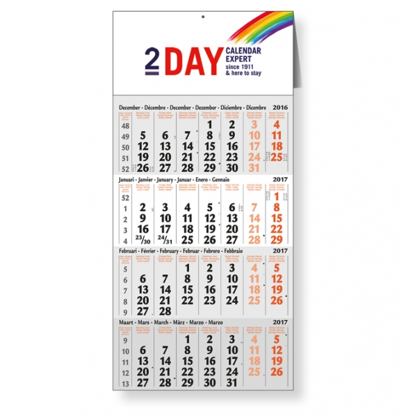 levering Ansichtkaart Bestuiver 4-maand kalender